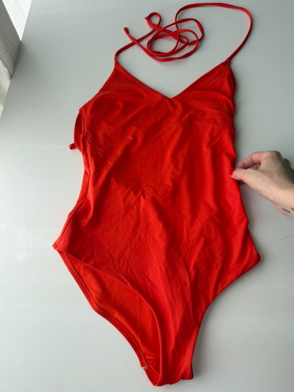 Oysho Red Orange Swim Suit